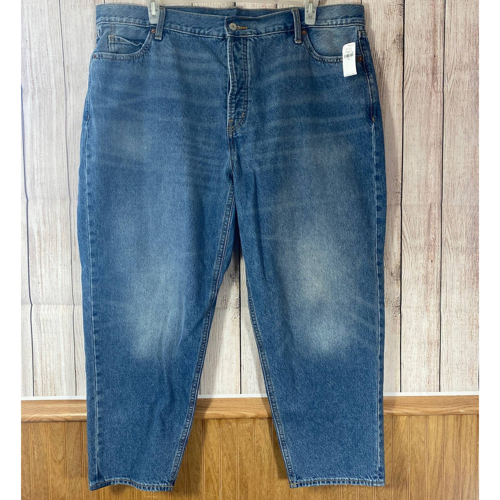 Old Navy SKY-HI Rise Jeans High Rise Crop Denim Jean Size 20 NWT Button Fly